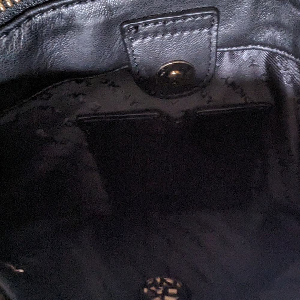 DKNY double zipper cross body purse/bag leather - Picture 5 of 16